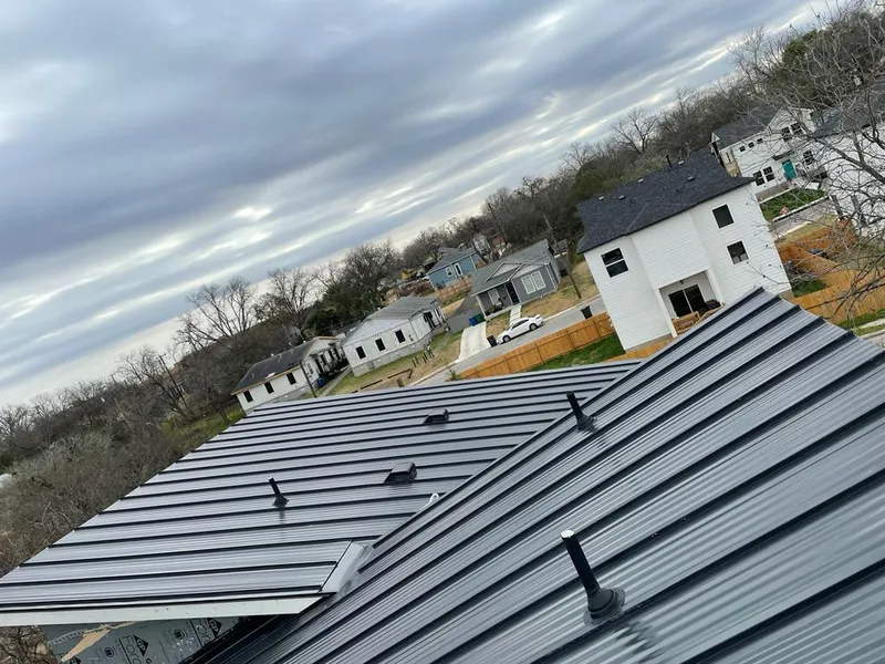 Standing seam metal roof panels with vents for Skylight Repair in Orangeburg